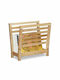 Relaxdays Suport reviste Lemn Bej 40x26.5x38.5buc 1buc