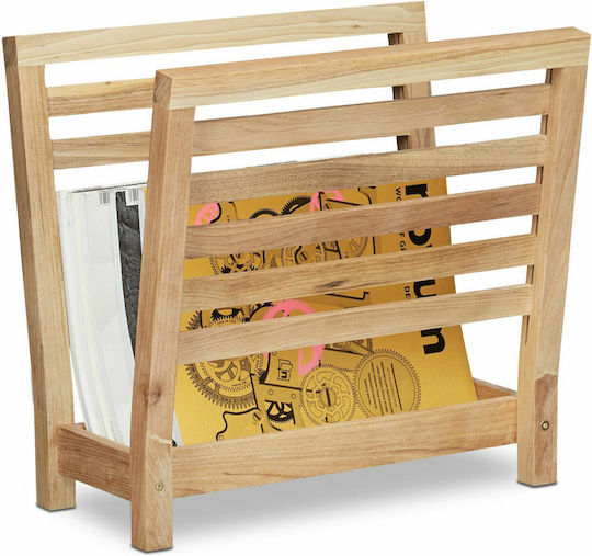 Relaxdays Magazinständer Hölzernes Beige 38.5x40x26.5cm 10020656