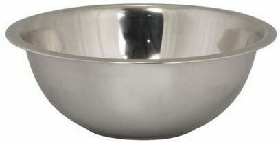 Inox Salad Bowl Silver 20x20cm