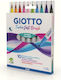 Giotto Turbo Soft Brush Μαρκαδόροι Ζωγραφικής Λεπτοί, με Glitter, Neon Σετ 10 χρώματα