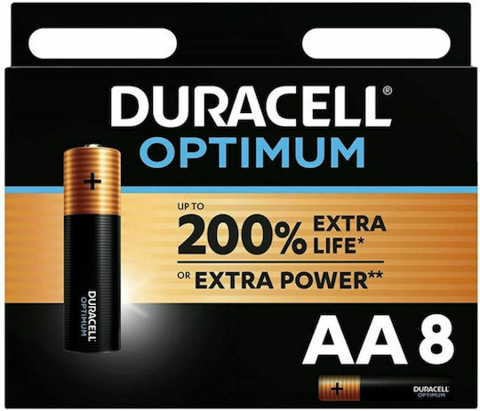 Duracell Optimum Αλκαλικές Μπαταρίες AA 1.5V 8τμχ