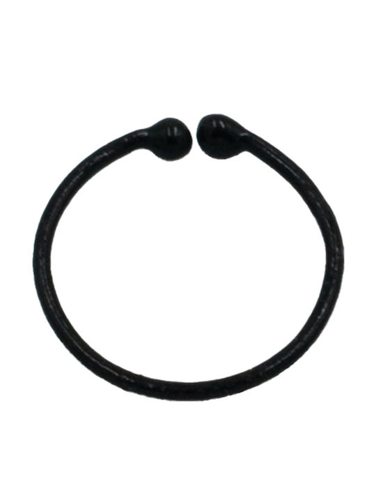 Poco Loco Fake Nose Hoop Earring from Black Silver
