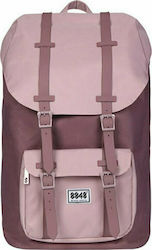 Αδιάβροχη Τσάντα Πλάτης για Laptop 15.6" σε Ροζ χρώμα 111-006-003