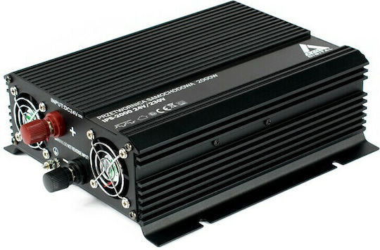 Azo Digital AZO Digital IPS-2000 Inverter Αυτοκινήτου 2000W για Μετατροπή 24V DC σε 230V AC