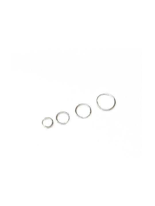 Set Earrings Hoops from Silver