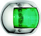 Osculati Boat Light Without Pole Side Oval Inox Green for Boats Up to 12m 14.239