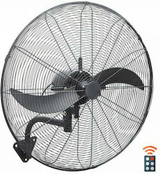 Telemax Industrieller Ventilator Wandhalterung 200W mit einem Durchmesser von 66cm mit Fernbedienung