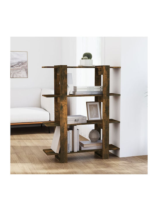 Smoked Oak Bookcase 100x30x123.5cm