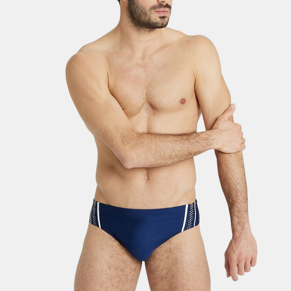 Arena Men's Swimwear Slip Navy Blue with Patterns 005325-700