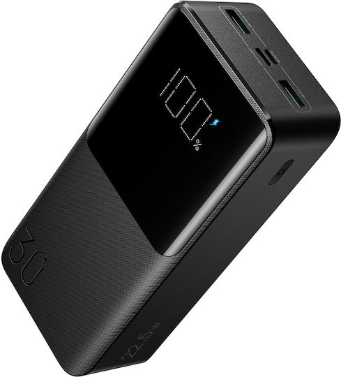 Joyroom JR-QP193 Power Bank 30000mAh 22.5W με 2 Θύρες USB-A και Θύρα USB-C Power Delivery / Quick Charge 3.0 Μαύρο
