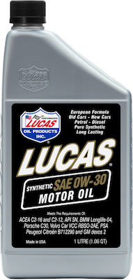 Lucas Oil Συνθετικό Λάδι Αυτοκινήτου Synthetic High Performance 0W-30 LL 1lt