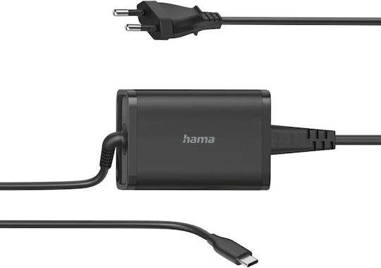 HAMA USB-C Universal Încărcător Laptop 20V cu Cablu de Alimentare Detașabil
