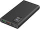 Platinet PL0408 Power Bank 10000mAh 22.5W με 2 Θύρες USB-A και Θύρα USB-C Power Delivery / Quick Charge 3.0 Μαύρο