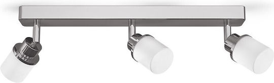Rendl Light Studio Linn Dreifach Spot mit Fassung G9 in Silber Farbe