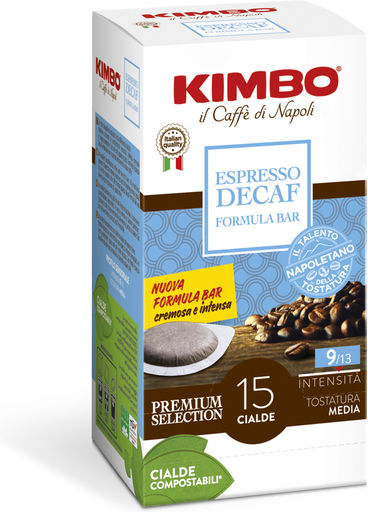 Kimbo Κάψουλες Espresso Decaffeinato Decaffeine Συμβατές με Μηχανή E.S.E. Pod 15caps