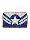 Loungefly Παιδικό Πορτοφόλι Marvel Falcon Captain America για Αγόρι Μπλε MVWA0161
