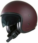 Garibaldi G03X Jet Helmet with Sun Visor ECE 22.05 Matt Deep Red GH6608.BU.S