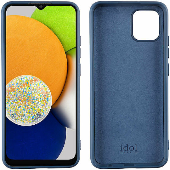 Idol 1991 Velvet Задна корица Силикон Син (Galaxy A03)
