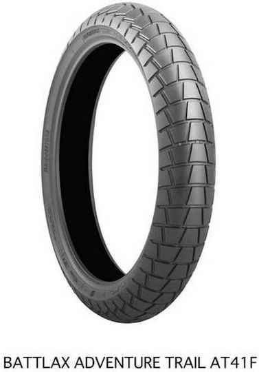 Bridgestone Battlax Adventure Trail AT41 110/80R19 59V Schlauchlos Ein-Aus Motorradreifen Vorderseite