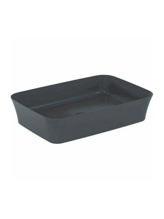 Ideal Standard Ipalyss Επικαθήμενος Νιπτήρας Πορσελάνης 55x38cm Slate Grey