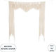 GloboStar Fabric Door Curtain Beige 200x200cm 35502