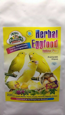 Evia Parrots Herball Eggfood Yellow Plus Hrană de ouă pentru Canare 250gr EP-467