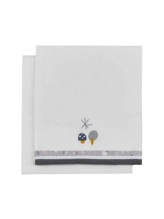 Der Kosmos des Babys Set Foxy Graues 80x110cm