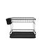 Estia Dish Drainer Double Tier Metallic in Black Color 42x29x31cm