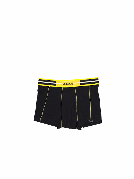 Apple Boxer Men's Boxer Black/Yellow with Patterns