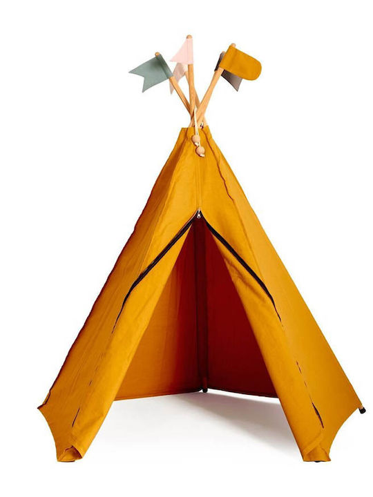 Roommate Kids Indian Teepee Play Tent Hippie Tipi for 3+ years Yellow