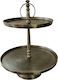 InTheBox Βάση Παρουσίασης Μπουφέ Inox 39cm (2 Επίπεδα)