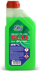 Feg Ready for Use Engine Coolant for Car Green 1lt