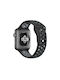 Curea Silicon cu Pin Negru / Gri (Apple Watch 42/44/45mm - Ceas Apple 42/44/45mm) WA1231BH