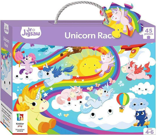 Παιδικό Puzzle Unicorn Race για 4+ Ετών 45pcs Hinkler