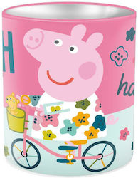 Metall-Stiftehalter Peppa Pig in Rosa 11x11x11 ...