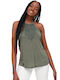 Superdry Vintage Women's Athletic Blouse Sleeveless Khaki