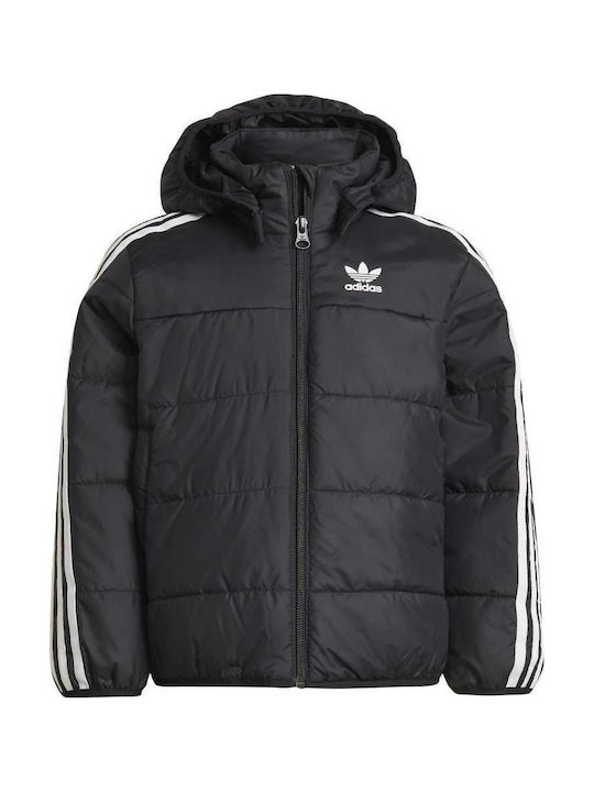 adidas Kids' Sports Jacket Short with Hood Blac...