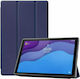 Flip Cover Piele artificială / Silicon Albastru închis (Galaxy Tab A8) SM-X200/X205/X207