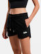 Body Action Women's High-waisted Sporty Shorts Black