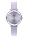 Radiant Дамски Часовник 34mm Кварцов с Лилава Кожена Каишка