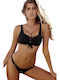 Set Bikini Sutien Sport & Brazilia Negru