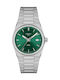 Tissot PRX Γυναικείο Ρολόι 35mm Μπαταρίας με Ασημί Μεταλλικό Μπρασελέ