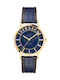 Versace Watch Battery with Blue Leather Strap