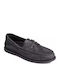 Δερμάτινα Ανδρικά Boat Shoes σε Μαύρο Χρώμα