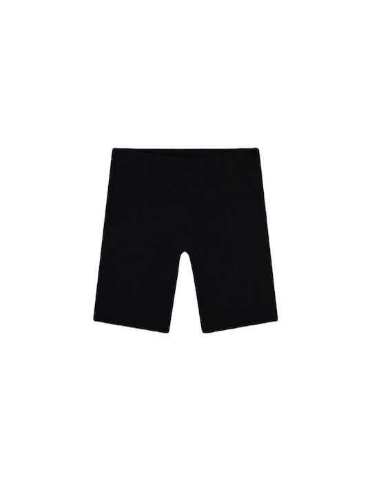 Frauen Kurze Hosen Leggings Schwarz