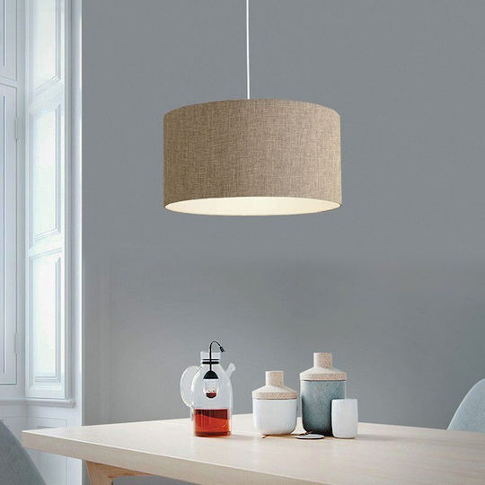 Pakketo PWL-1091 Κρεμαστό Φωτιστικό Μπεζ 38x38x70εκ.