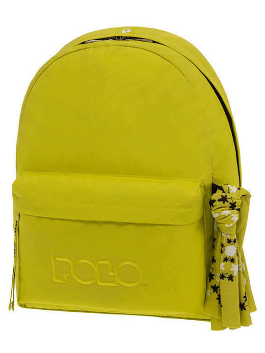 Polo Original Scarf School Bag Backpack Junior High-High School in Yellow color 23lt 2022