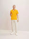 Tom Tailor Bluza Bărbătească cu Mânecă Scurtă Polo Warm Yellow