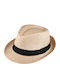 Kinderhut Fedora Stroh Beige