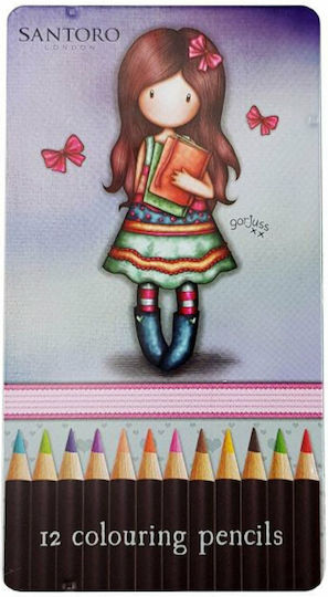 Santoro Gorjuss Between The Pages Комплект цветни моливи в кутия 12бр Пакет от 1 опаковки